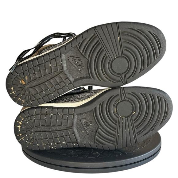 Women's Nike Dunk Sky Hi TXT 644410-001 Leather Athletic Sneaker Size 8 Gray - Picture 5 of 6